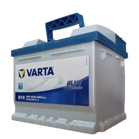 BATTERIA AUTO B18 POSITIVO A DESTRA (+ DX) VARTA 44Ah COD. L1 44P - 544402044