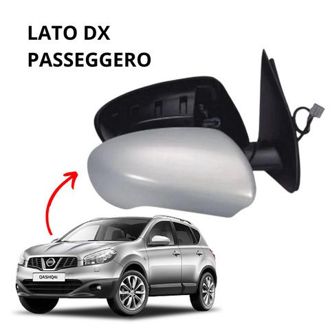 SPECCHIO RETROVISORENUOVO DX 5 PIN ELETTRICO E TERMICO NISSAN QASHQAI 2007-2013