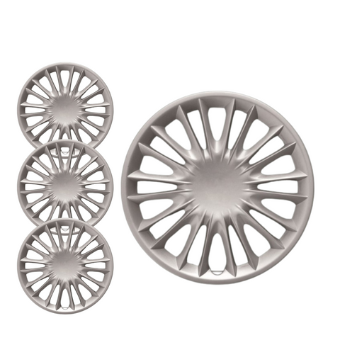 KIT SET 4 COPRICERCHI PER LANCIA YPSILON Y COPPA RUOTA 15'' 4289LC SENZA LOGO