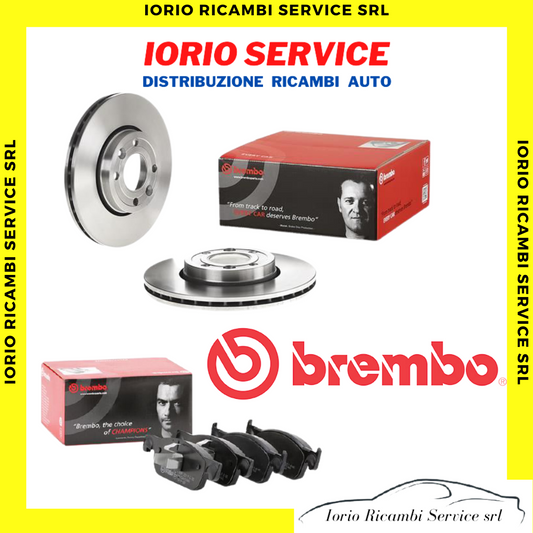 KIT DISCHI FRENO BREMBO + PASTIGLIE BREMBO P68059 per RENAULT CLIO 4 IV DAL 2014