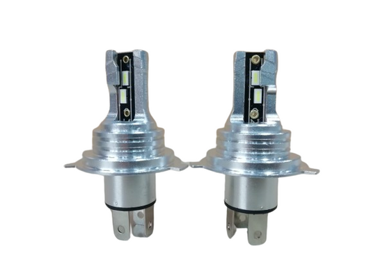 KIT 2 LAMPADE LED BIANCHE LUCE FREDDA SIRIUS H4 JUNIOR 12V 6000K 2640 LUMEN
