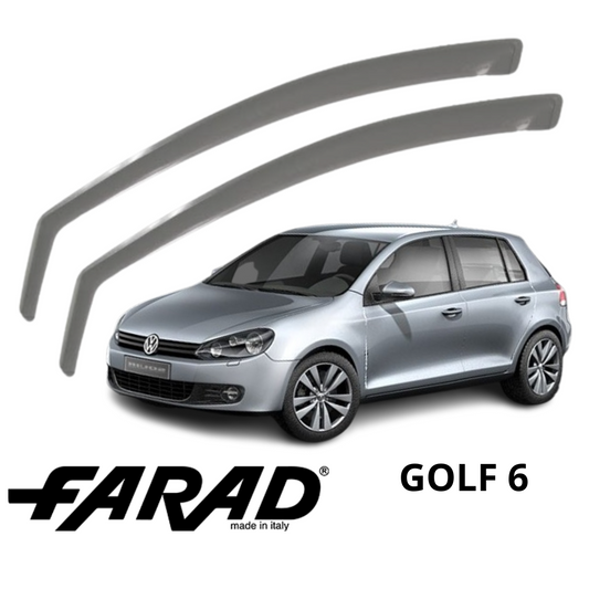 DEFLETTORI ARIA per GOLF 6 VI dal 2008 al 2012 5p FARAD fumè ANTITURBO ANTIVENTO