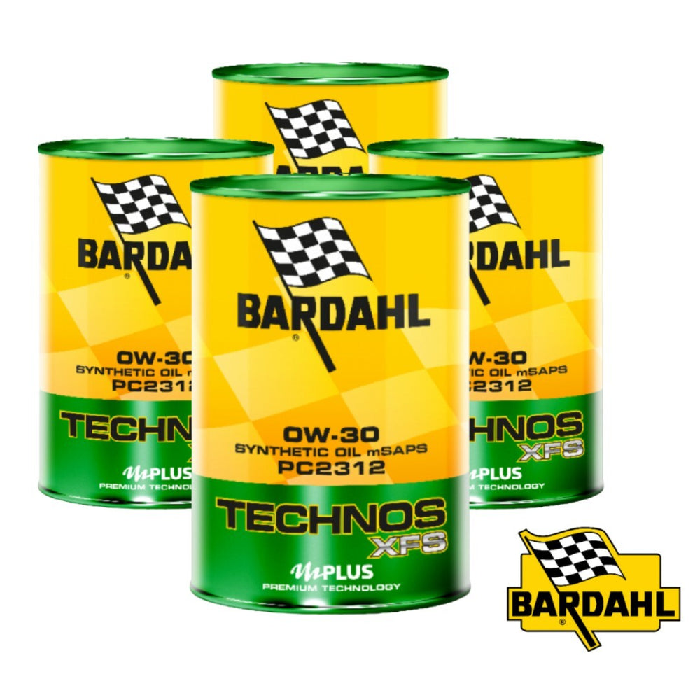 4 Litri Olio Motore Bardahl Technos XFS PC2312 0W30 ACEA C2 / PSA B71 2312