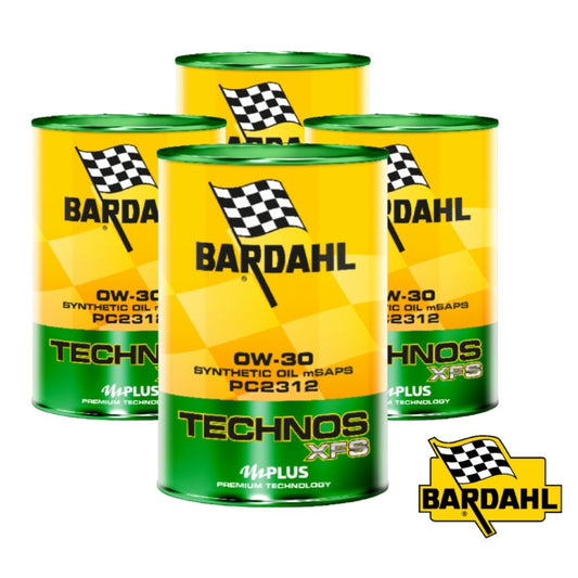 4 Litri Olio Motore Bardahl Technos XFS PC2312 0W30 ACEA C2 / PSA B71 2312