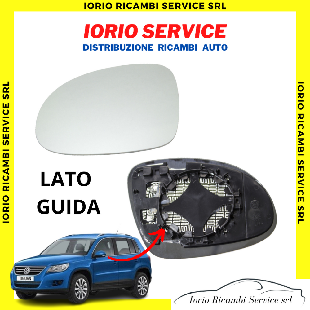 PIASTRA SPECCHIO TERMICO SINISTRO VW TIGUAN 2007 2015 SKODA YETI SHARAN ALHAMBRA