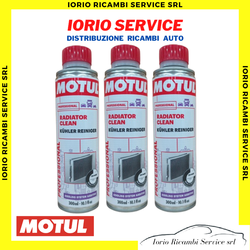 3 X Pulitore radiatore Motul Radiator Clean impianto raffreddamento motore 300ML