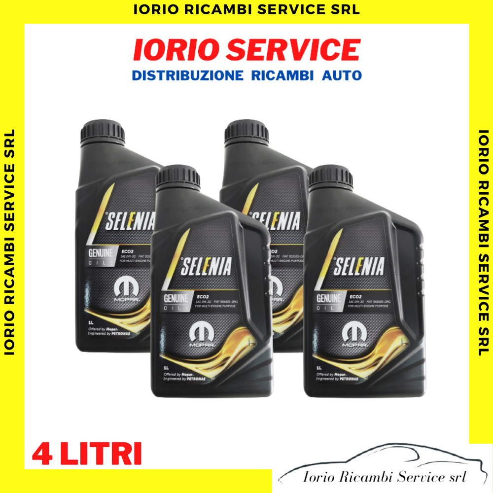 4 LITRI OLIO SELENIA ECO2 0W20 ACEA C5 9.55535-DM1 MOTORE FIREFLY MILD HYBRID E6