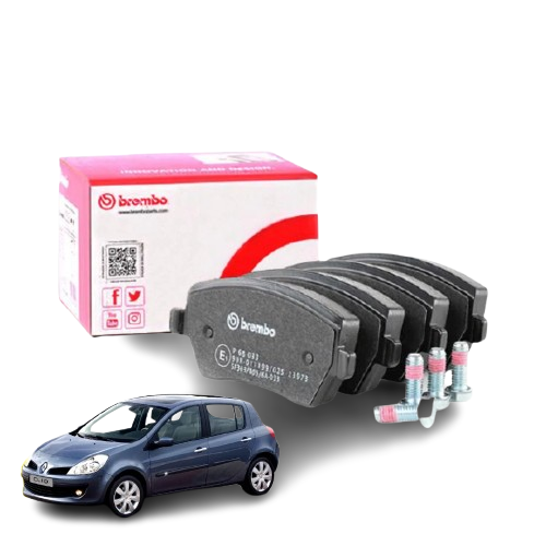 PASTIGLIE FRENI ANTERIORI BREMBO RENAULT CLIO III 05>14 MODUS NISSAN MICRA K12