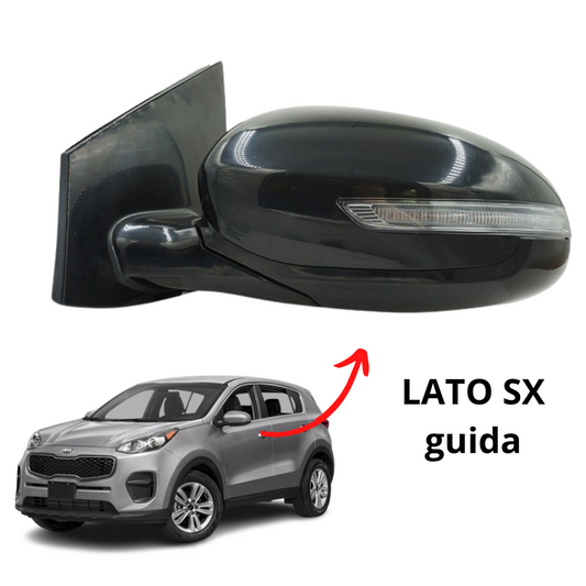 SPECCHIO ELETTRICO TERMICO SINISTRO CON FRECCIA KIA SPORTAGE 01/2016 - 08/2018