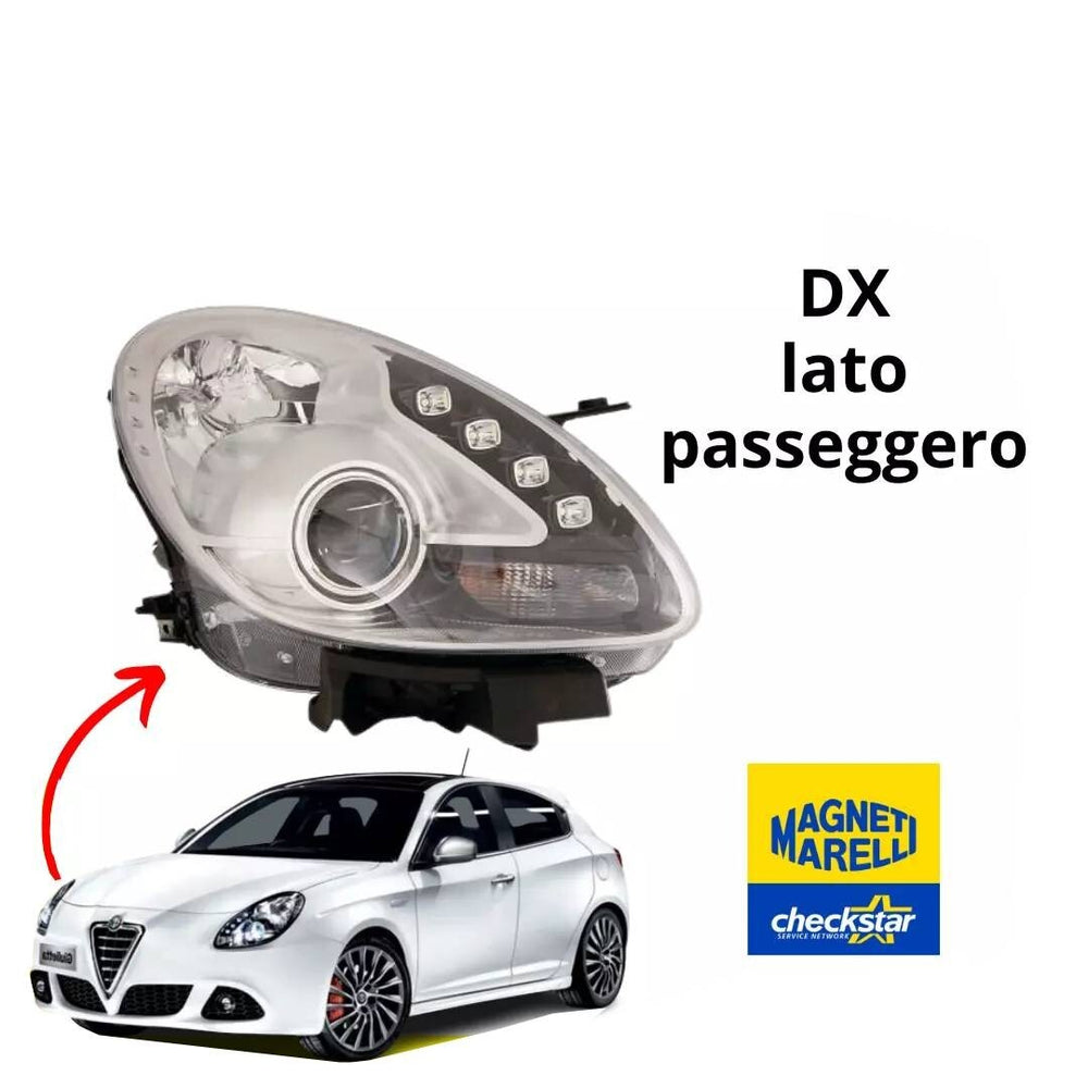 FARO MARELLI MARELLI GIULIETTA PARABOLA CROMATA 2010  FANALE PROIETTORE DX