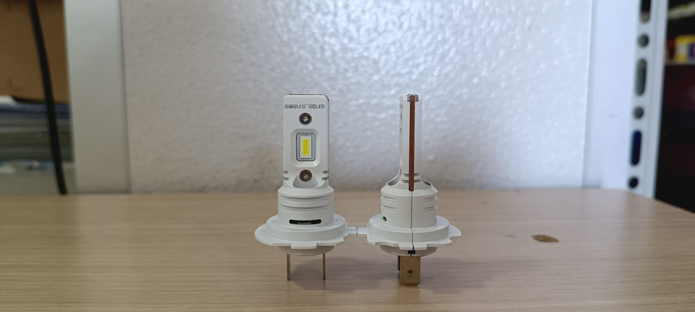 KIT 2 LAMPADE SIRIUS H7 H18 DIMENSIONI ORIGINALI 6000K ICE WHITE NO ADATTATORI