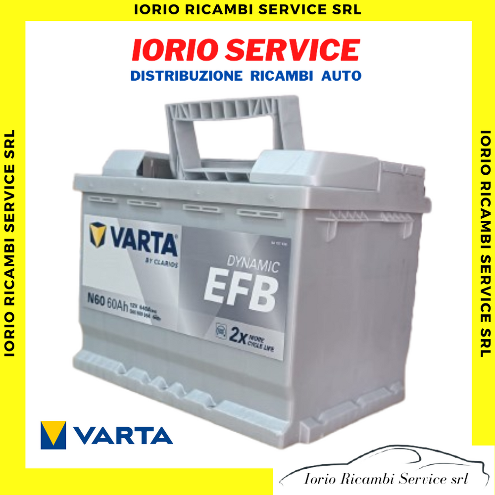 BATTERIA VARTA START E STOP EFB N60 60 AH AMPERE 242x175x190 560500064