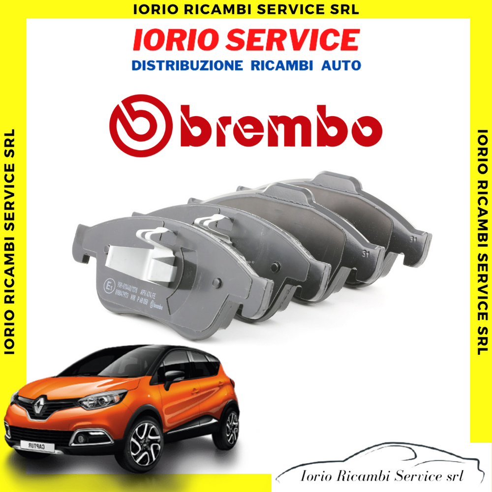 PASTIGLIE FRENI BREMBO per RENAULT CAPTUR MEGANE 3 III PATTINI ANTERIORI