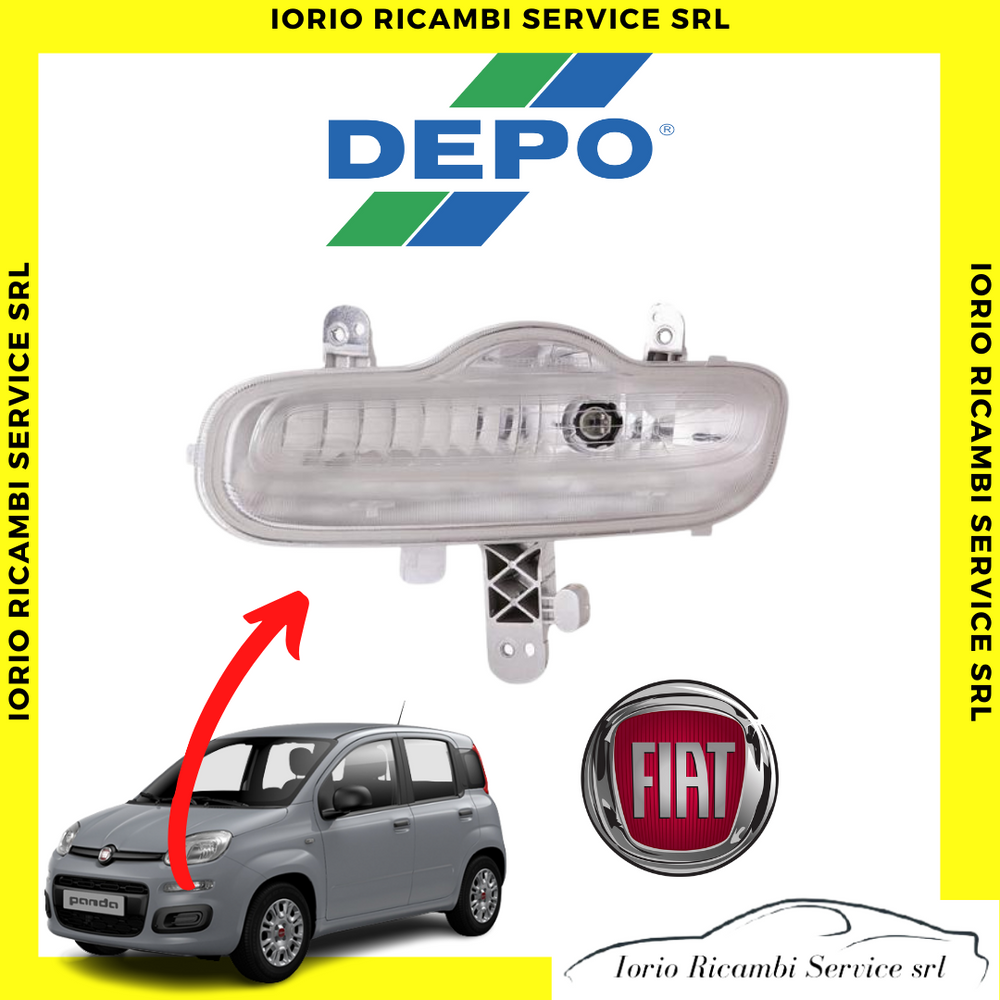 FARO FANALINO PROIETTORE LUCE DIURNA ANTERIORE SINISTRO FIAT PANDA 312 DAL 2012