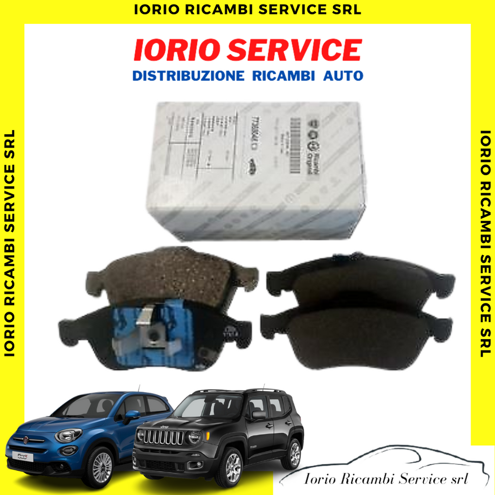 PASTIGLIE FRENI ANTERIORI ORIGINALI FIAT 500X JEEP RENEGADE 77368048 MOLLA POST