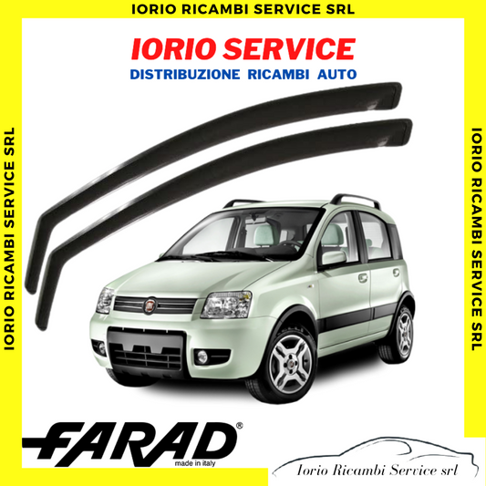 DEFLETTORI ARIA per FIAT PANDA 169 (2003-2012) FARAD fumè ANTITURBO ANTIVENTO