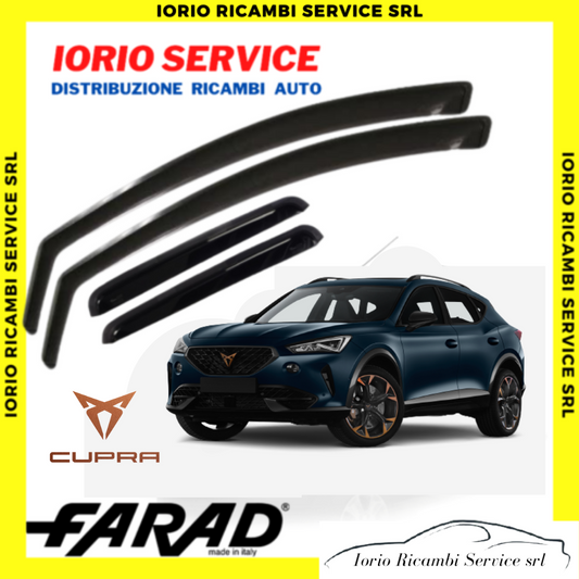 KIT SET 4 DEFLETTORI ARIA CUPRA FORMENTOR 5P>2020 FARAD fumè ANTITURBO ANTIVENTO