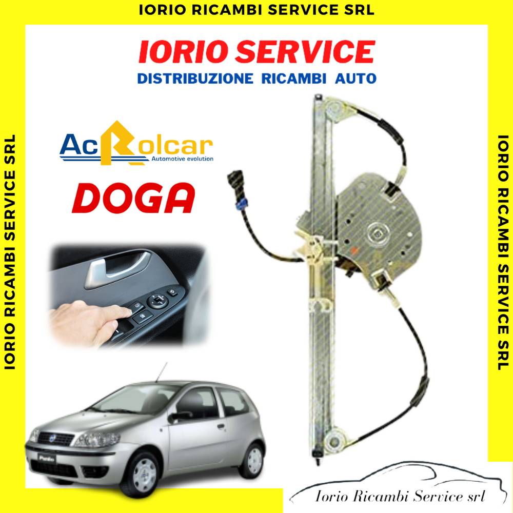 MECCANISMO ALZACRISTALLI ELETTRICO ANTERIORE SINISTRO FIAT PUNTO 188 1999>2010