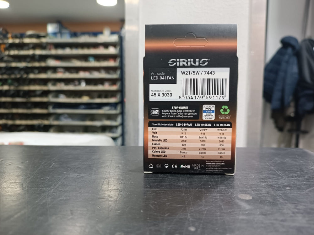 LAMPADE SIRIUS LED 21/5W POSIZIONE DIURNA SUPER CANBUS NESSUN ERRORE CENTRALINA