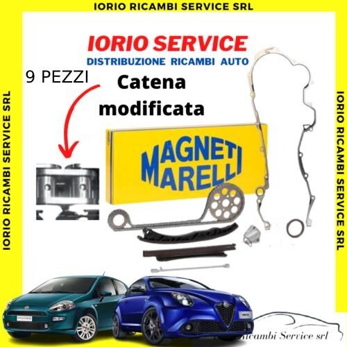 KIT CATENA DISTRIBUZIONE MARELLI MODIFICATO FIAT PANDA PUNTO 500 13 MJT E4 E5 E6