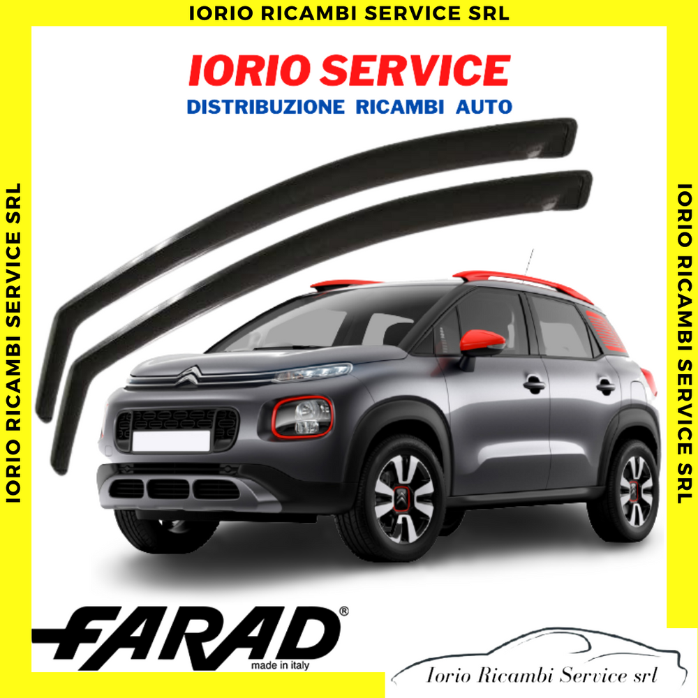 DEFLETTORI ARIA CITROEN C3 AIRCROSS 2017- 2024 5p FARAD fumè ANTITURBO ANTIVENTO