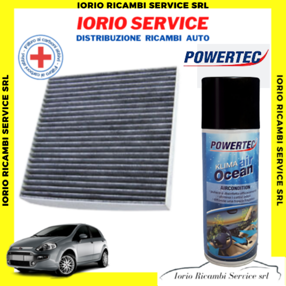 FILTRO ABITACOLO ANTIPOLLINE FIAT GRANDE PUNTO EVO ALFA MITO + IGIENIZZANTE