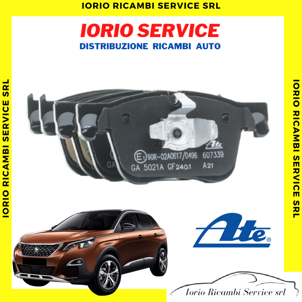 PASTIGLIE FRENI ATE ANTERIORI NUOVA PEUGEOT 3008 II  2016 PARTNER BERLINGO  2018