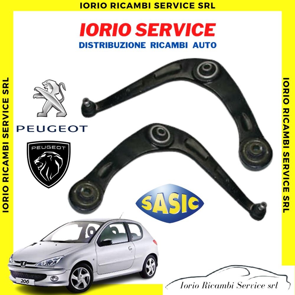 2 BRACCI OSCILLANTI PEUGEOT 206 206+ PRODUZIONE DAL 1998 AL 2012