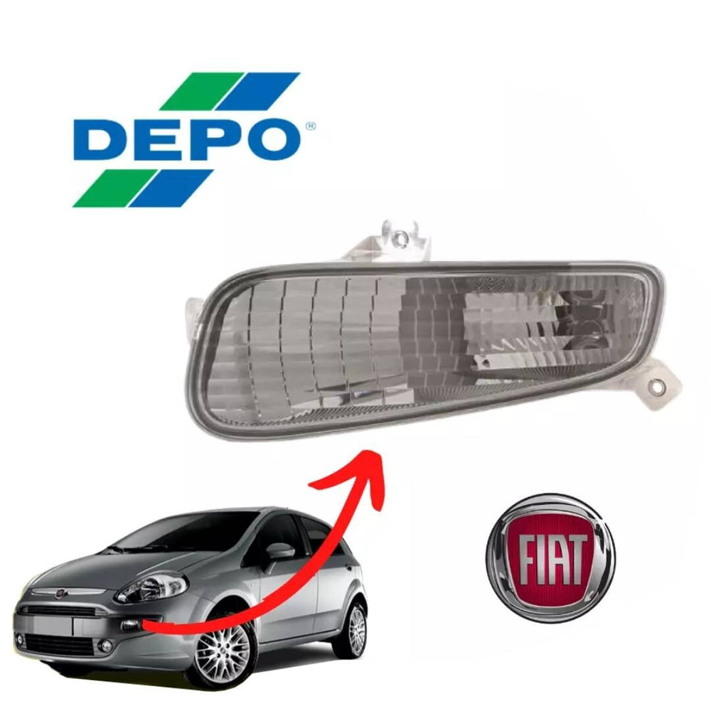 FRECCIA ANTERIORE SINISTRA SX BIANCO FIAT GRANDE PUNTO EVO 2009> FANALE FANALINO