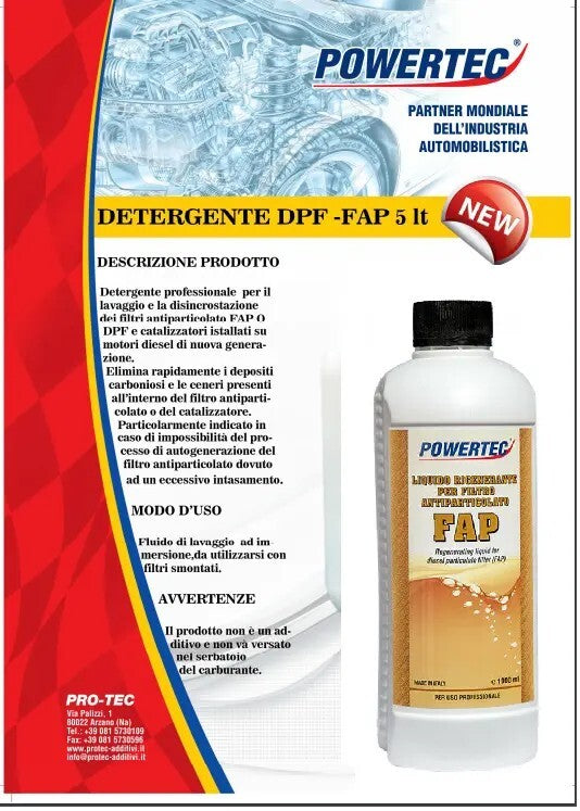 1 LITRO CERINA ADDITIVO FAP PER SACCA FILTRO ANTIPARTICOLATO DPF CITROEN PEUGEOT