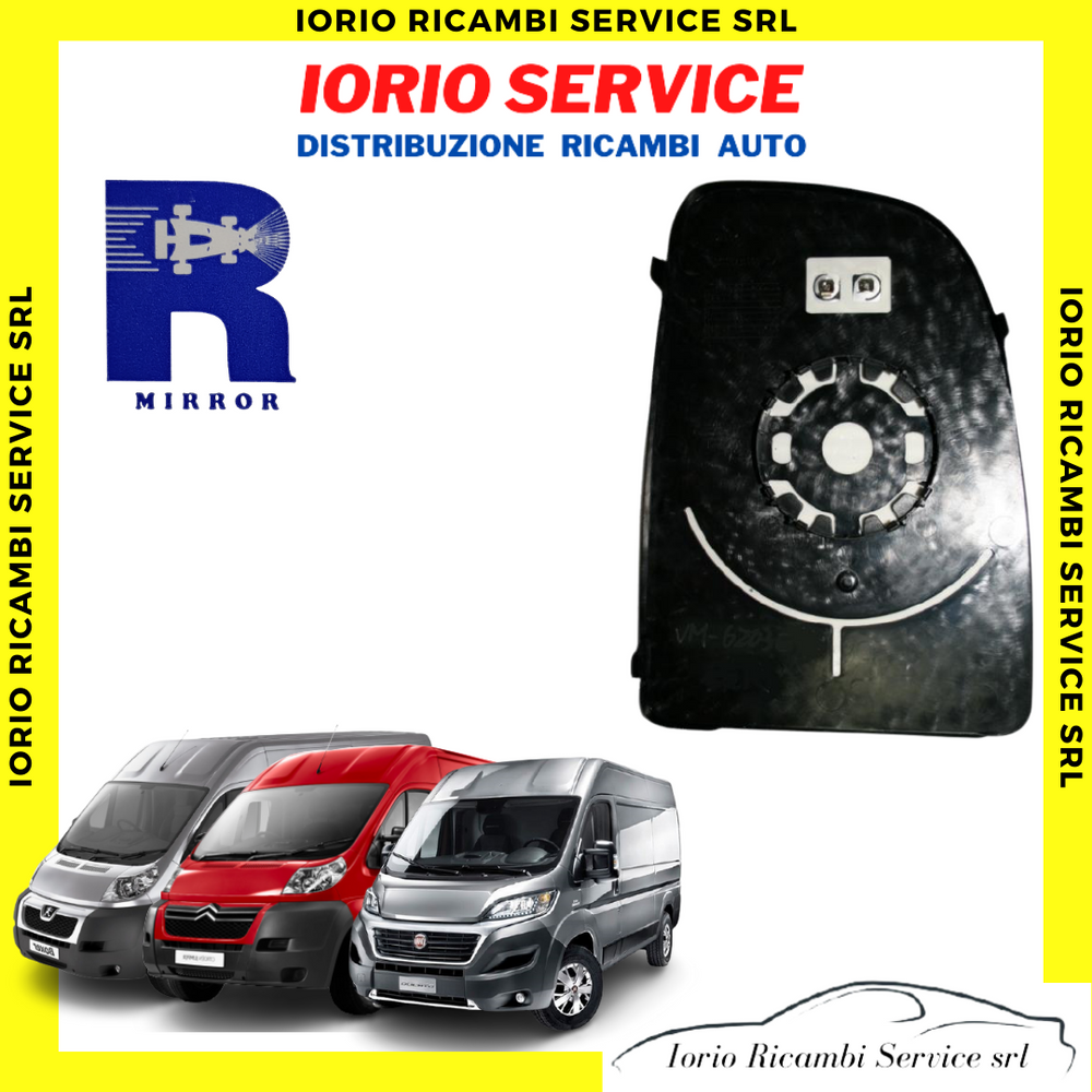 PIASTRA SPECCHIO TERMICO SUPERIORE SINISTRO FIAT DUCATO BOXER JUMPER VETRO