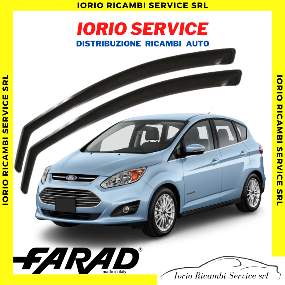 DEFLETTORI ARIA per FORD C-MAX GRAND C-MAX 2010> FARAD fumè ANTITURBO ANTIVENTO