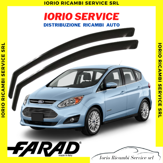 DEFLETTORI ARIA per FORD C-MAX GRAND C-MAX 2010> FARAD fumè ANTITURBO ANTIVENTO