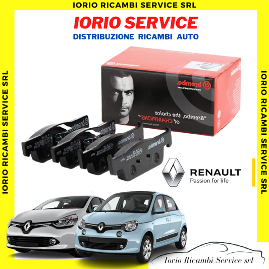 PASTIGLIE FRENI ANTERIORI BREMBO RENAULT CLIO IV 2014 TWINGO III 2014 SMART 453