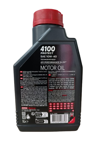 4 L MOTUL 10W40 4100 PROTECT API PERFORMANCE SL/CF ACEA A3/B4 API SL/CF RN0700