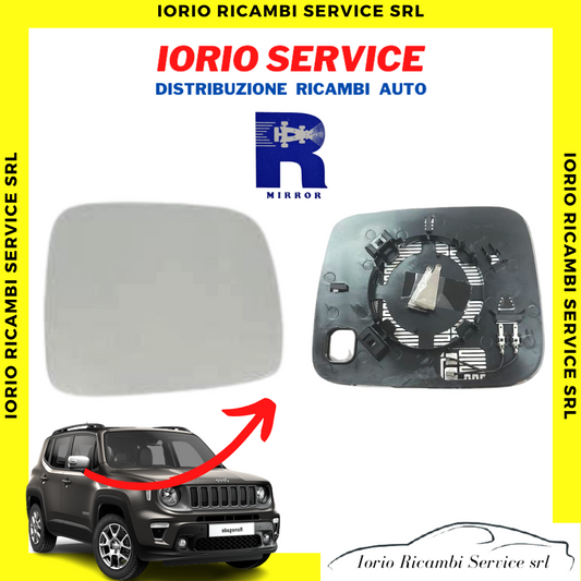 PIASTRA SPECCHIO TERMICA DESTRO  JEEP RENEGADE CON VETRO (NON PER SISTEMA BLIS)