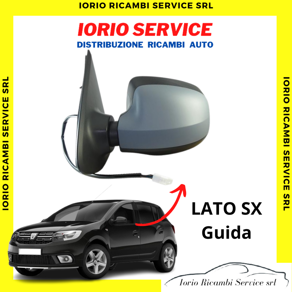 SPECCHIO COMPLETO SINISTRO TRELETTRICO TERMICO DACIA SANDERO 01-2017/12-2020
