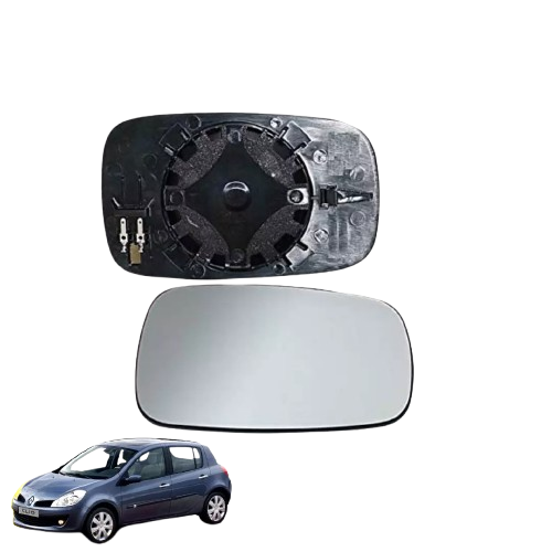PIASTRA SPECCHIO ASFERICO TERMICO SINISTRO RENAULT CLIO 2005>09 VETRO