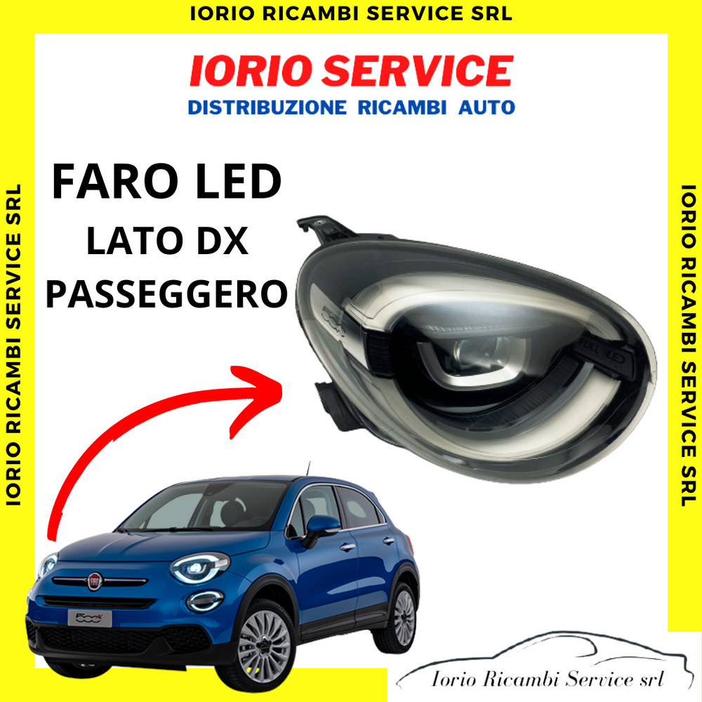 FARO FANALE PROIETTORE ANTERIORE SUP.  LED DX FIAT 500X DAL 08/2018 MARELLI