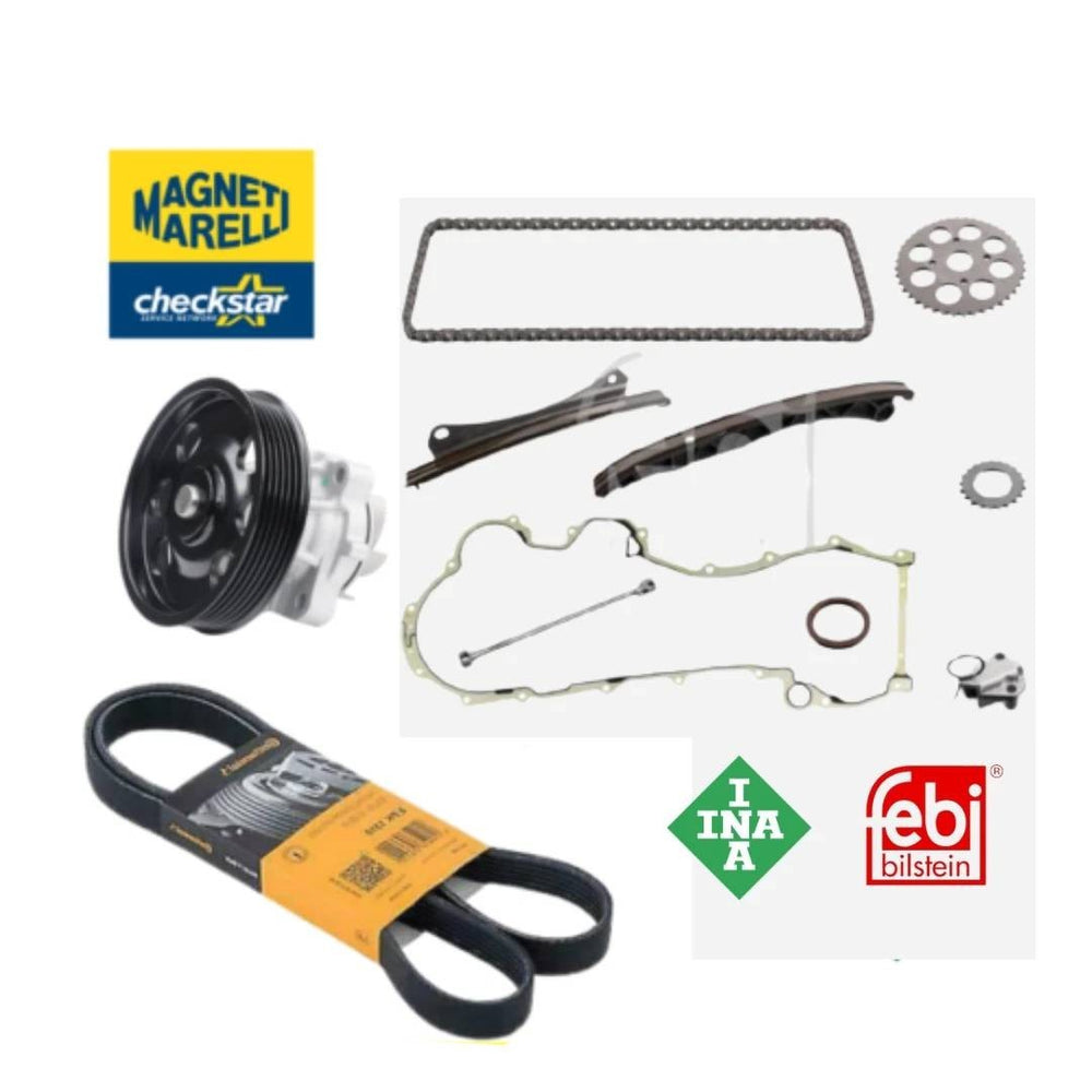 KIT CATENA DISTRIBUZ. + POMPA ACQUA + CINGHIA PV PANDA PUNTO IDEA 1.3 MJT EURO 4
