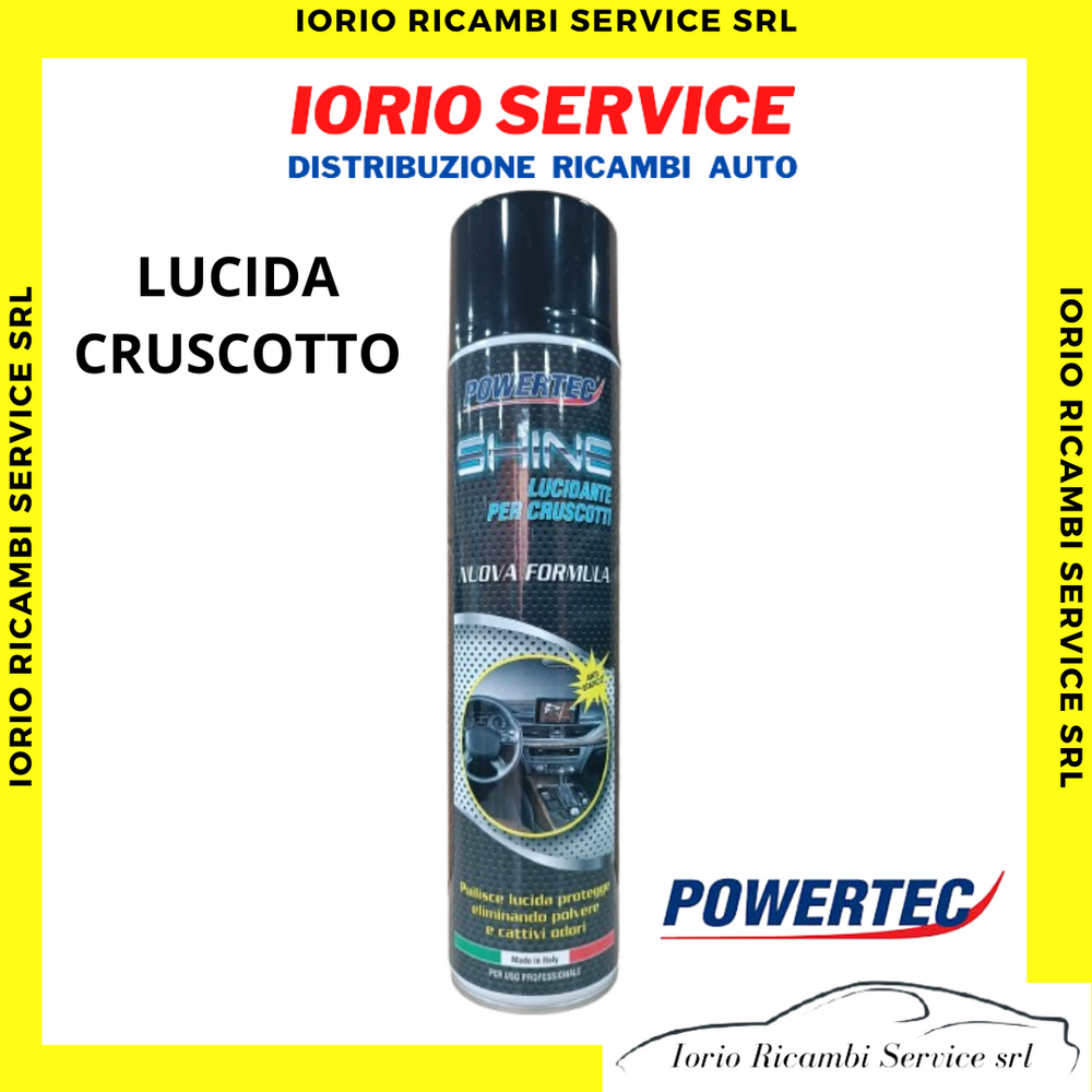 SHINE LUCIDA SCRUSCOTTO LUCIDANTE PROTEGGE ELIMINA LA POLVERE MARCA POWERTEC