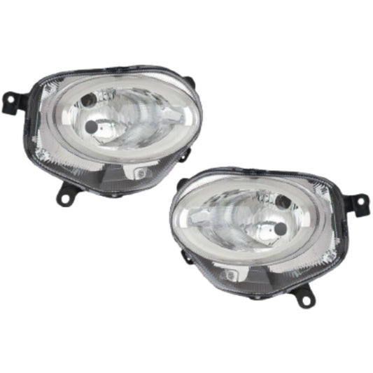 2 FARI FANALI INFERIORI LED DX SX FIAT 500 RESTYLING >2015 REGOLAZIONE MANUALE