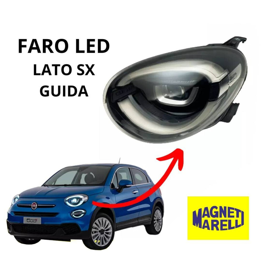 FARO FANALE PROIETTORE ANTERIORE SUP.  LED SX FIAT 500X DAL 08/2018 MARELLI
