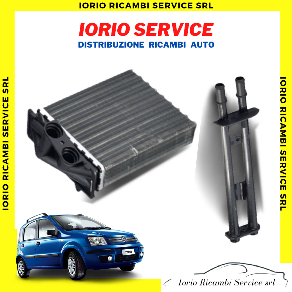 RADIATORE RISCALDAMENTO STUFA FIAT PANDA 169 2003-2011 (COMPLETO CON CANNETTE)
