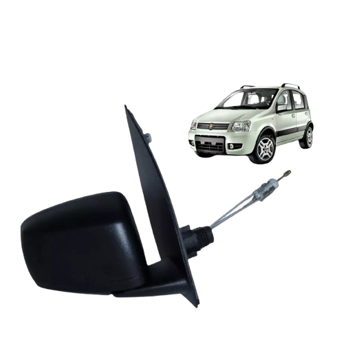SPECCHIETTO RETROVISORE FIAT PANDA 169 2003 2009 DESTRO Dx MANUALE NERO PICCOLO
