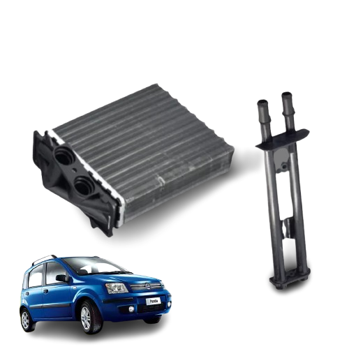 RADIATORE RISCALDAMENTO STUFA FIAT PANDA 169 2003-2011 (COMPLETO CON CANNETTE)