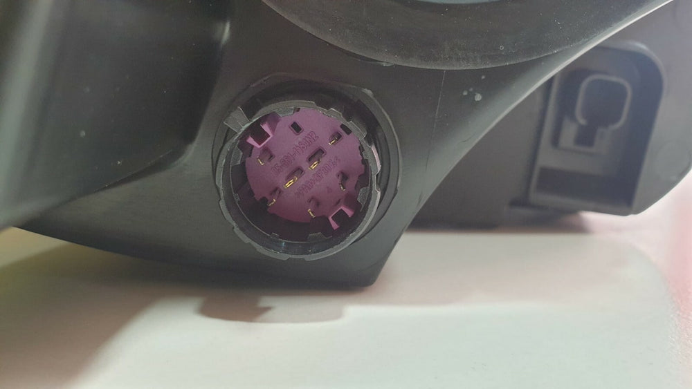 COPPIA FARI FIAT GRANDE PUNTO PARABOLA GRIGIO SCURA 2008> CONN. VIOLA H4 7 PIN