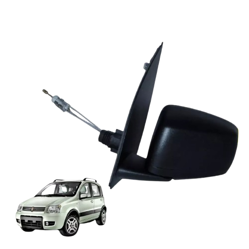 SPECCHIETTO RETROVISORE FIAT PANDA 169 2003 2009 SINISTRO MANUALE NERO PICCOLO