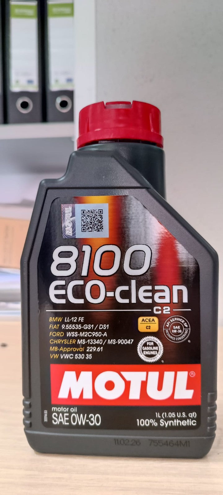 6 LITRI MOTUL 8100 ECO-CLEAN 0W30 ACEA C2 OLIO MOTORE 100% SINTETICO