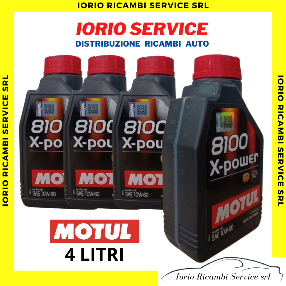 MOTUL 8100 X-Power 4 litri 10W60 A3/B4, 4-tempi aspirati o sovralimentati